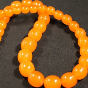 Vintage pressed amber beads necklace 74.3 gr